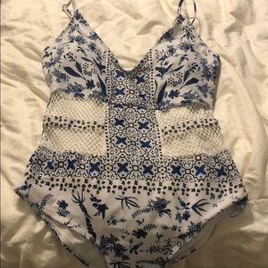 One piece bathing suit